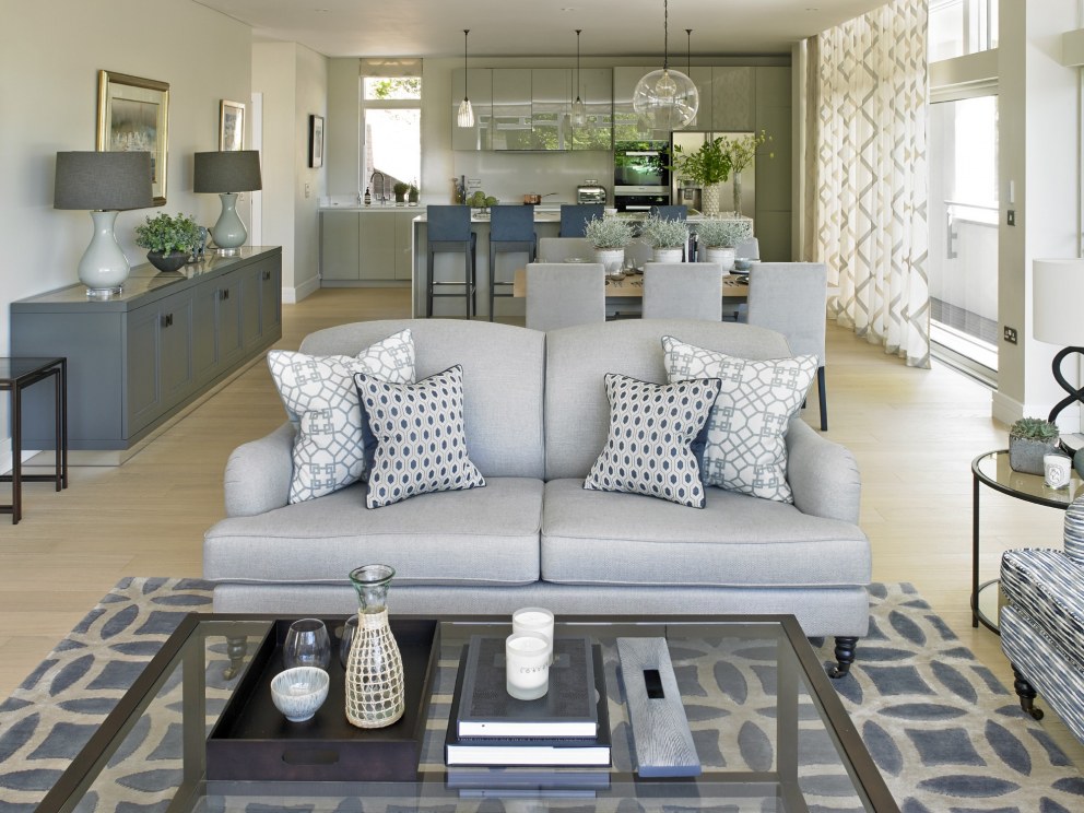 Modernist Home, Contemporary Meets Classic in Guildford | Open plan living | Interior Designers